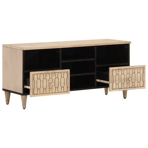 Móvel de TV - Modulo de TV - Armário de TV 100x33x46 cm madeira de mangueira maciça