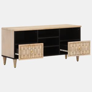 Móvel de TV - Modulo de TV - Armário de TV 100x33x46 cm madeira de mangueira maciça