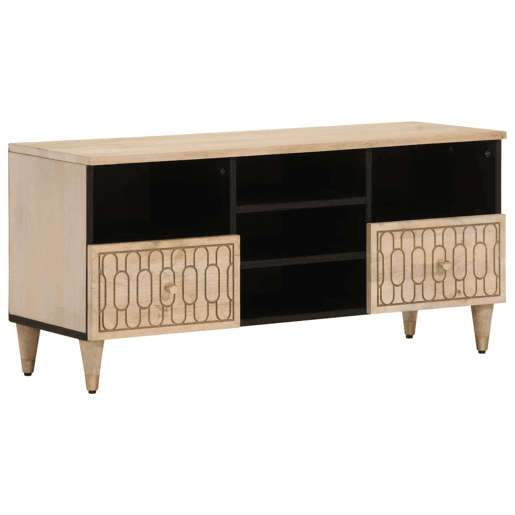 Móvel de TV - Modulo de TV - Armário de TV 100x33x46 cm madeira de mangueira maciça