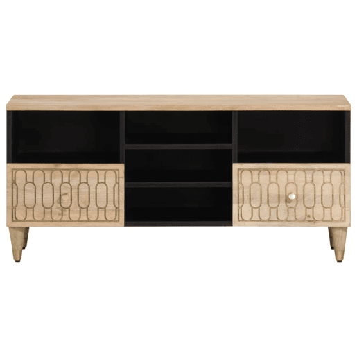Móvel de TV - Modulo de TV - Armário de TV 100x33x46 cm madeira de mangueira maciça