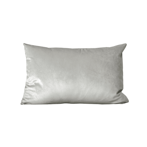 Almofada retangular veludo cinza 50x30 cm - NAURU Almofada retangular veludo cinza 50x30 cm - NAURU