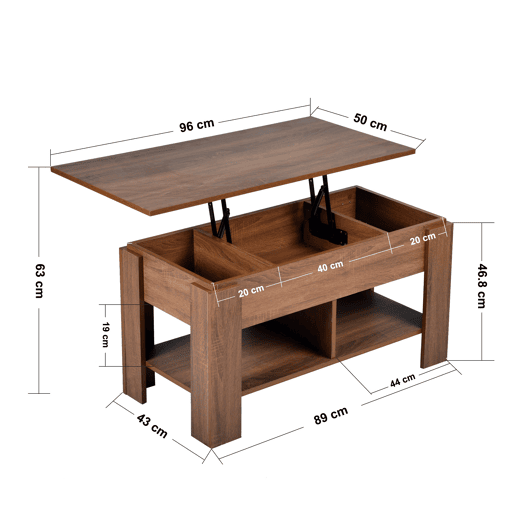 Mesa de jantar contemporânea para 2 a 4 pessoas com tampo espaçoso