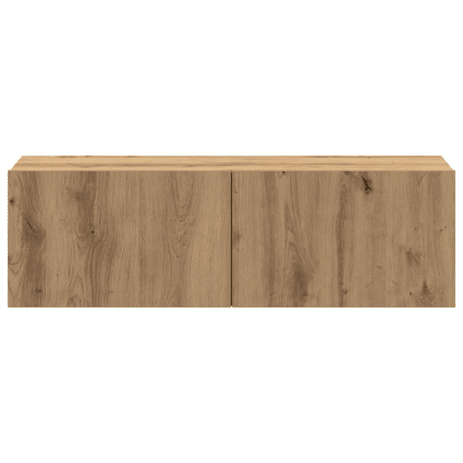 Conjunto de Armário TV - Móvel de TV parede 4 pcs madeira carvalho artisiano