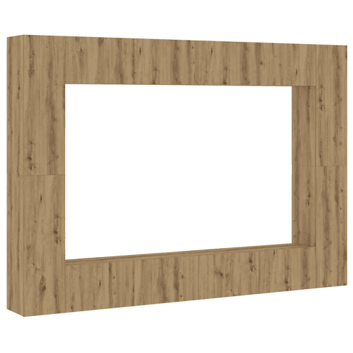Conjunto de Armário TV - Móvel de TV parede 8 pcs madeira carvalho artisiano