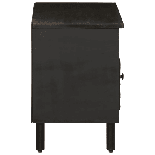 Móvel de TV - Modulo de TV - Armário de TV 80x33x46 cm madeira de mangueira maciça preto
