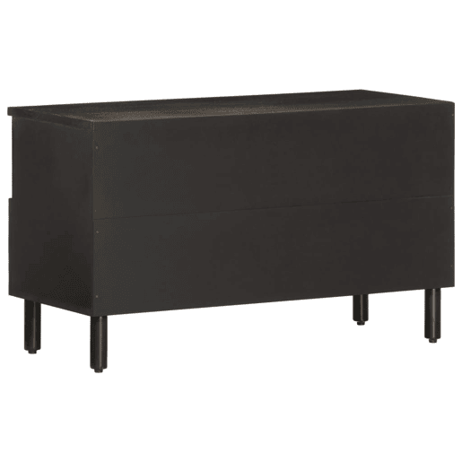 Móvel de TV - Modulo de TV - Armário de TV 80x33x46 cm madeira de mangueira maciça preto