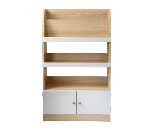 Estantería de almacenamiento con 2 puertas para niños h106 cm - leon