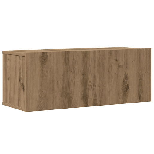Conjunto de Armário TV - Móvel de TV parede 4 pcs madeira carvalho artisiano