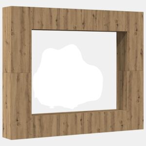 Conjunto de Armário TV - Móvel de TV parede 8 pcs madeira carvalho artisiano