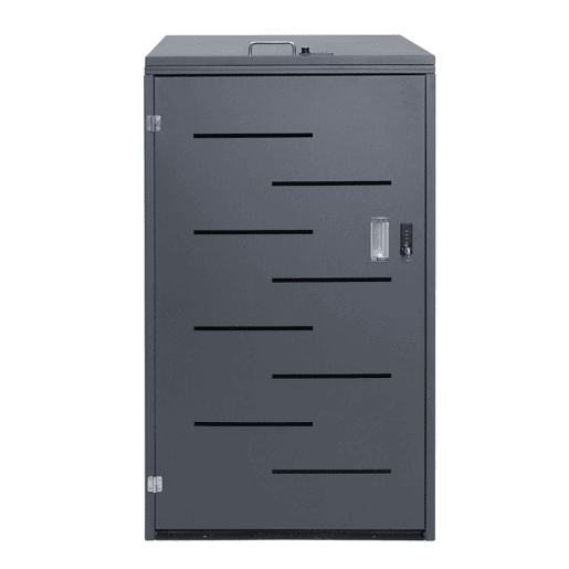 Abrigo para lixo externo para um recipiente com tampa 116,5x66x80 cm aço antracite 04_0002860