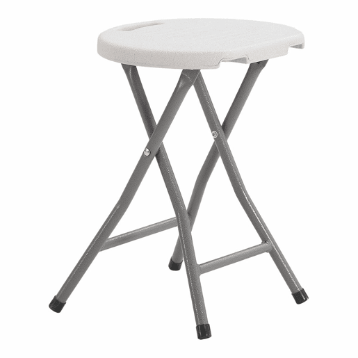 Banco Dobrável EDM 73798 Branco 33 x 30 x 45 cm