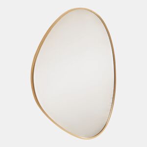 Espelho de parede Lardkapihond em forma de gota 75x53 cm Dourado en.casa
