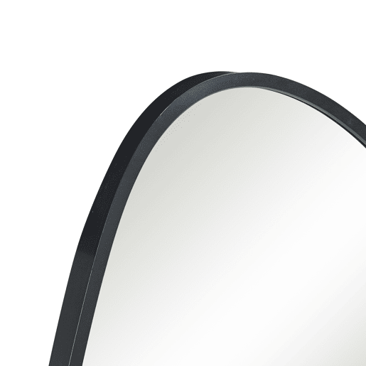 Espelho de parede Orland em forma de gota 82x46 cm Preto en.casa
