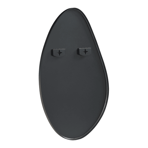 Espelho de parede Orland em forma de gota 82x46 cm Preto en.casa