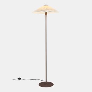 Candeeiro de pé metálico Appledore 149 cm Cor de castanhobranco lux.pro