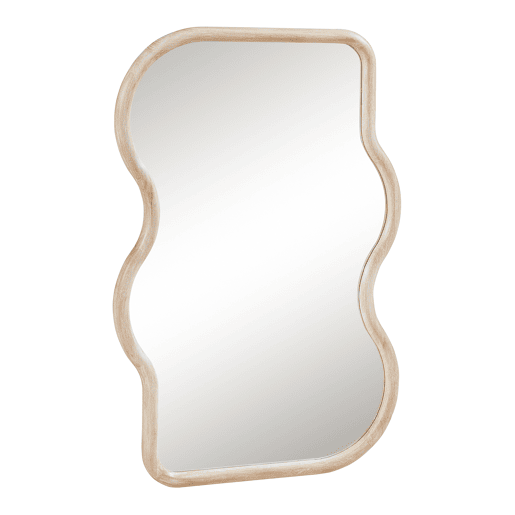 Espelho de parede Bellerirnu forma curva 90x60 cm - Carvalho Sonoma en.casa