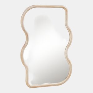 Espelho de parede Bellerirnu forma curva 90x60 cm - Carvalho Sonoma en.casa