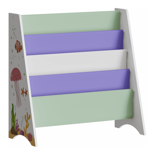 Estante para crianças Hornnes Aqua Dream motif 60x62x28 cm en.casa