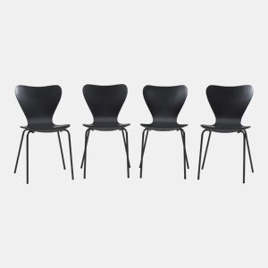 Conjunto de 4 cadeiras de jantar Essunga - Preto en.casa