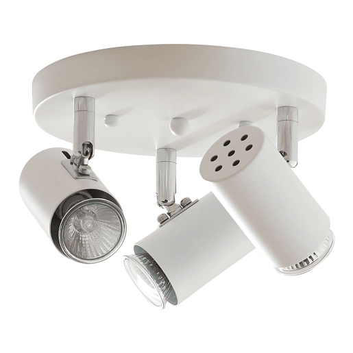 Candeeiro de teto Bathgate giratório 3 x GU10 branco lux.pro