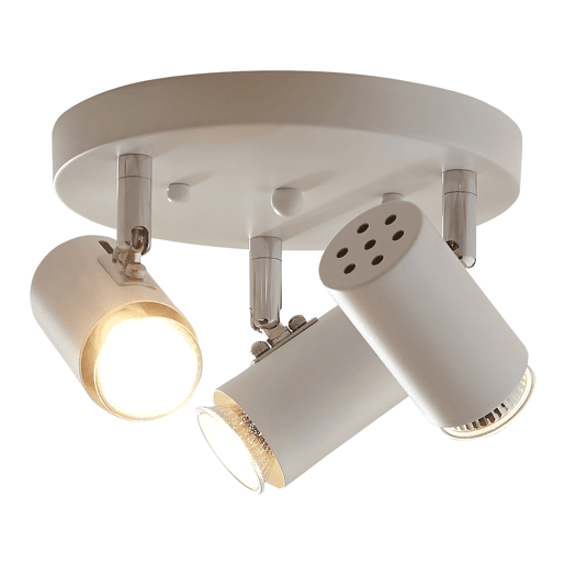 Candeeiro de teto Bathgate giratório 3 x GU10 branco lux.pro