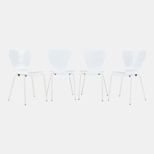 Conjunto de 4 cadeiras de jantar Essunga - Branco en.casa