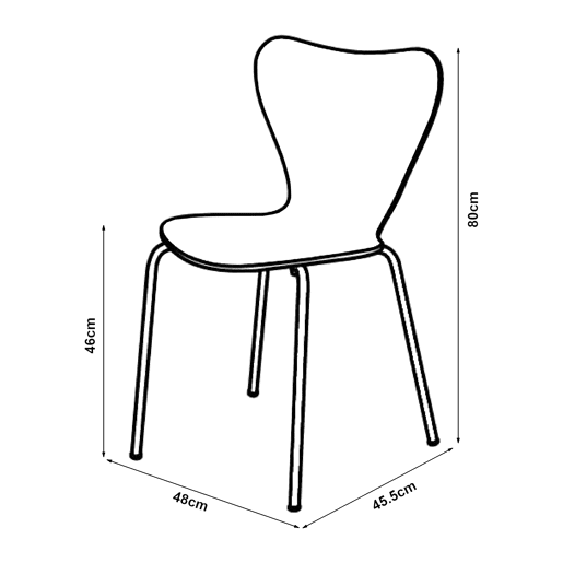Conjunto de 4 cadeiras de jantar Essunga - Branco en.casa Conjunto de 4 cadeiras de jantar Essunga - Branco en.casa