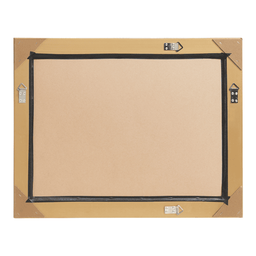 Espelho de parede Punkalaidun estilo barroco 80x60 cm cor de ouro en.casa