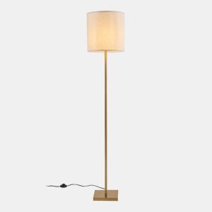 Candeeiro de pé Fildholm metálica 157cm cor de latãoaparência de linho lux.pro