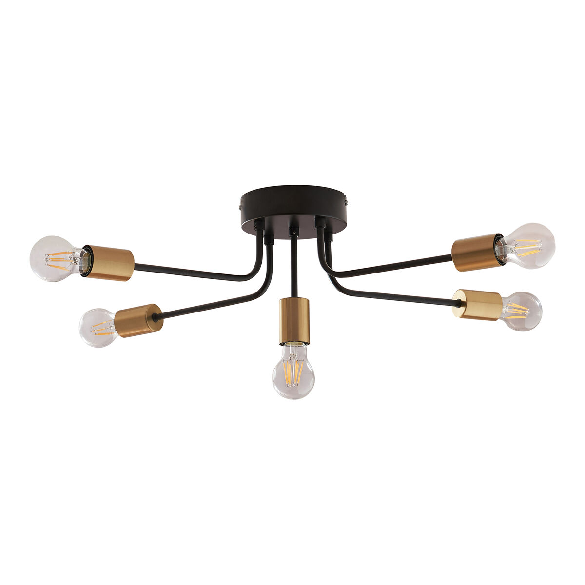 Lámpara colgante Benfleet 5 luces E27 [lux.pro]