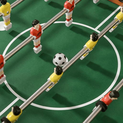 HOMCOM Matraquilho Profissional para Crianças e Adultos Mesa de Matraquilho com 8 Barras e 2 Bolas para Casa Sala de Jogos 122x61x80,7 cm Madeira