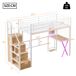 Cama alta para niños 95x253 Cama alta para niños 95x253 Blanco