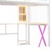 Cama alta para niños 95x253 Cama alta para niños 95x253 Blanco