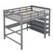 Cama alta para niños 149x207 Cama alta para niños 149x207 Gris