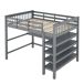 Cama alta para niños 149x207 Cama alta para niños 149x207 Gris
