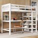 Cama alta para niños 99x207 Cama alta para niños 99x207 Blanco