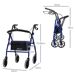 Andador para Adultos Metal HOMCOM Andador para Adultos Metal HOMCOM Multicolor