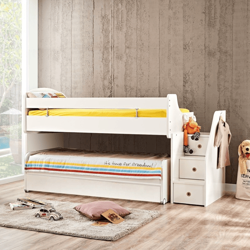 Cama midi com gaveta branca 90X20090190cm