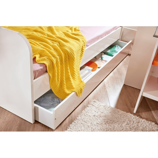 Cama midi com gaveta branca 90X20090190cm