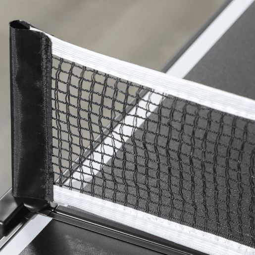 SPORTNOW Mesa de Ping Pong Dobrável de Tamanho Médio com Estrutura de Alumínio Mesa de Ping Pong Portátil para Interior e Exterior 152x76x72 cm Preto