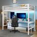 Cama alta para niños 94x204 Cama alta para niños 94x204 Blanco