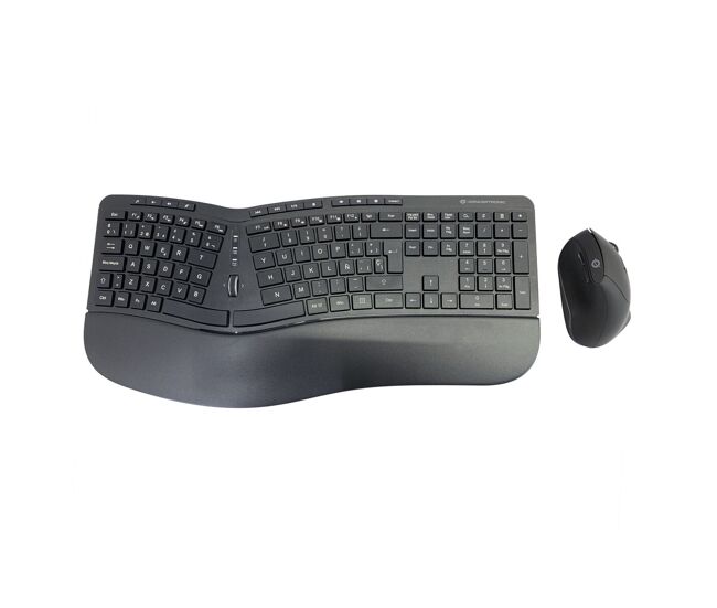 Teclado y ratón conceptronic 120849407101 negro qwerty español