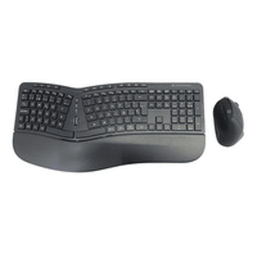 Teclado e Rato Conceptronic 120849407101 Preto Qwerty espanhol