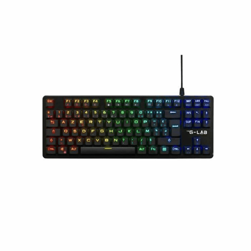 Teclado Gaming The G-Lab KEYZ PLATI. TKL Preto Azerty Francês