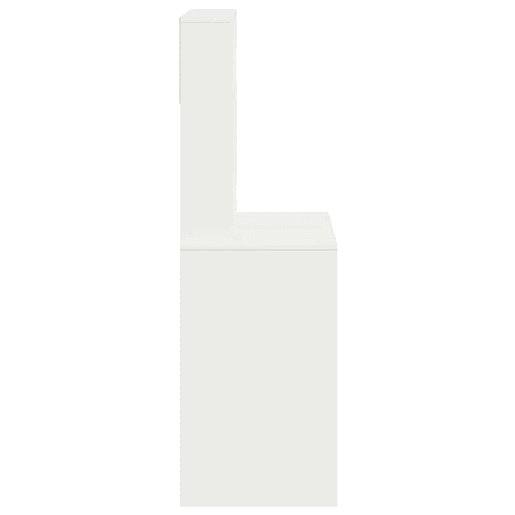 Secretária - Escrivaninha de computador c prateleiras 100x45x140cm derivados madeira branco