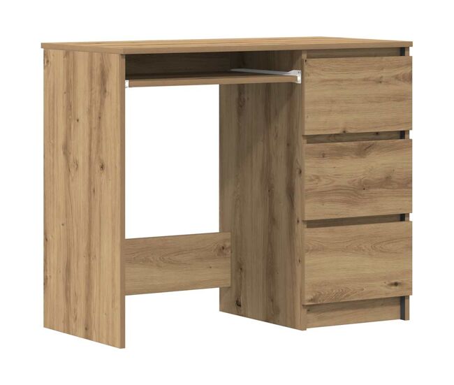 Escritorio - mesa de ordenador de madera de ingeniería roble artisan 90x45x76 cm
