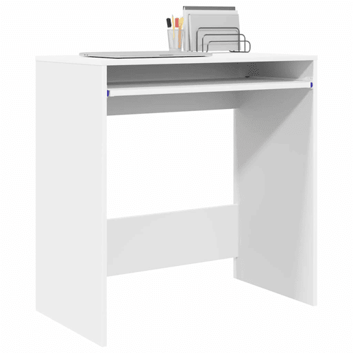Secretária Escrivaninha de computador - Branco 77.5 x 43 x 79 cm Madeira processada