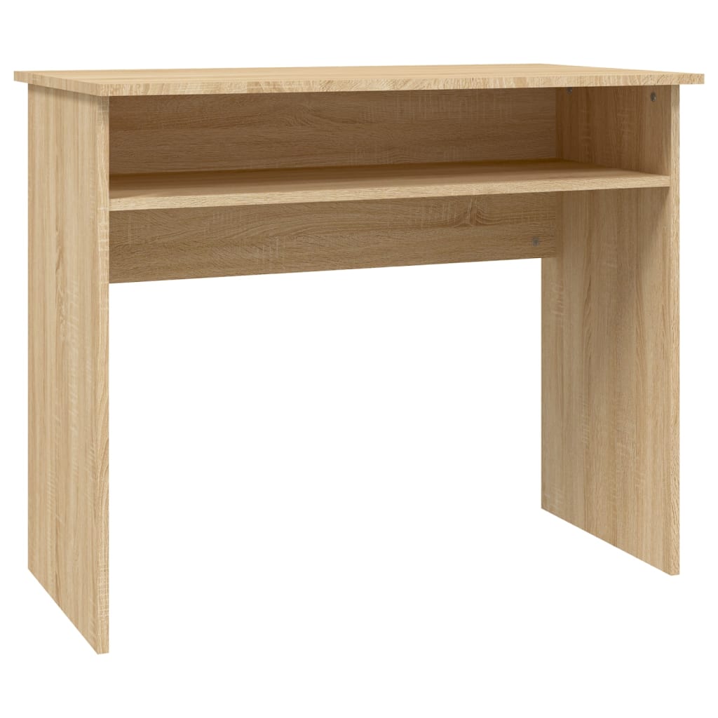 escritorio - mesa de ordenador madera contrachapada color roble sonoma 90x50x74 cm