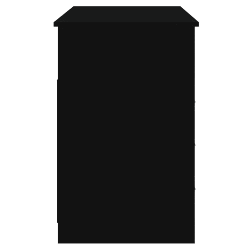Secretária - Escrivaninha de computador c gavetas 102x50x76 cm derivados de madeira preto