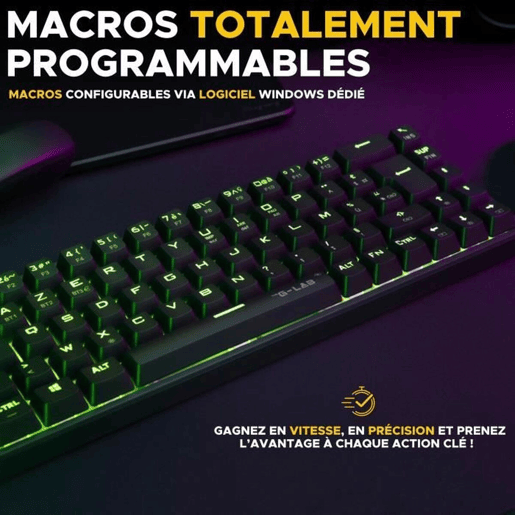 Teclado The G-Lab KEYZ TITAN Branco